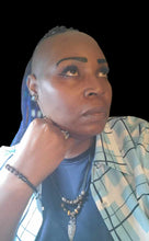 Load image into Gallery viewer, "Tribal Quest" Black Leather Necklace and Bracelet Jewelry Set