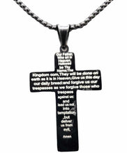 Load image into Gallery viewer, "Close to My Heart" Reversible Black Cross Necklace