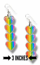 Load image into Gallery viewer, "Love 4 Pride" Necklace and Earring Jewelry Set