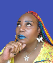 Load image into Gallery viewer, "Shimmer Wings" Butterfly Necklace and Earring Jewelry Set