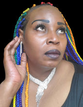 Load image into Gallery viewer, "The Glitz Factor" Shimmering Necklace and Earring Set