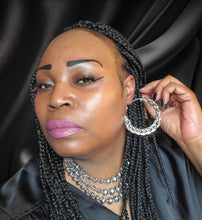 Load image into Gallery viewer, "Up In Chains" Hoops Earrings