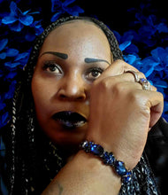 Load image into Gallery viewer, Blue Blitz Stretchy Bracelet