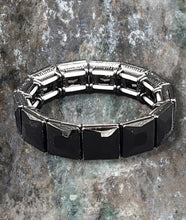 Load image into Gallery viewer, Black Ice Stretchy Bracelet