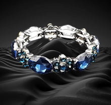 Load image into Gallery viewer, Blue Blitz Stretchy Bracelet