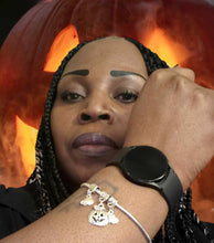 Load image into Gallery viewer, Pumpkin Charmed Charm Stainless Steel Bracelet