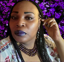 Load image into Gallery viewer, "Purple Radiance" Necklace and Earrings Set