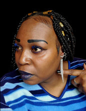 Load image into Gallery viewer, "Shiny Moon Fall" Earrings with Rhinestones-Customizable Dangling Strands-4 inches Long - Perfect for Casual or Formal Occasions - Costume Jewelry & Accessories