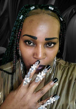 Load image into Gallery viewer, "Frost Bite" Knuckle to Knuckle Triple Ring Set