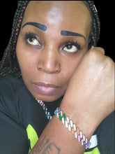 Load image into Gallery viewer, "Intense" Necklace and Bracelet Multi color Stainless Steel Jewelry set