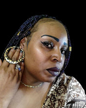 Load image into Gallery viewer, "Leopard Eclipse" Hoop Earrings