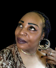 Load image into Gallery viewer, "Leopard Eclipse" Hoop Earrings