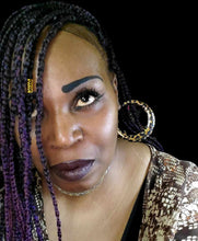 Load image into Gallery viewer, "Leopard Eclipse" Hoop Earrings