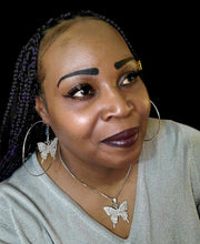 Load image into Gallery viewer, "Butterfly Kisses" Necklace and Earrings Jewelry Set