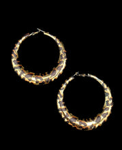 Load image into Gallery viewer, "Leopard Eclipse" Hoop Earrings