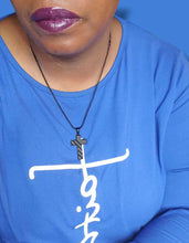 Load image into Gallery viewer, "Close to My Heart" Reversible Black Cross Necklace