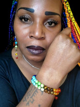 Load image into Gallery viewer, "Universe" Multicolor Necklace, Earring, and Bracelet Jewelry Set