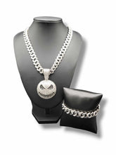 Load image into Gallery viewer, "Jacked Up-Scale" Necklace and Bracelet Stainless Steel Jewelry set