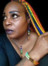 Load image into Gallery viewer, "Universe" Multicolor Necklace, Earring, and Bracelet Jewelry Set