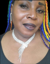 Load image into Gallery viewer, "The Glitz Factor" Shimmering Necklace and Earring Set