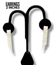 Load image into Gallery viewer, "The Glitz Factor" Shimmering Necklace and Earring Set