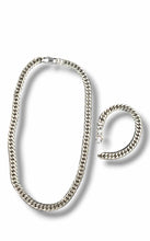 Load image into Gallery viewer, "Steel Grip" Necklace and Bracelet Stainless Steel Jewelry Set