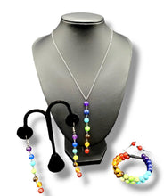 Load image into Gallery viewer, "Universe" Multicolor Necklace, Earring, and Bracelet Jewelry Set