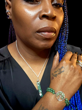 Load image into Gallery viewer, "Green Abundance" Necklace and Bracelet Jewelry Set