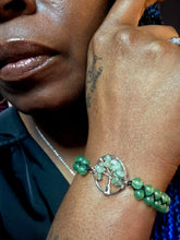 Load image into Gallery viewer, "Green Abundance" Necklace and Bracelet Jewelry Set
