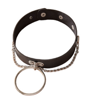 Load image into Gallery viewer, "Chained Up" Black Leather Jewelry Set