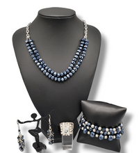 Load image into Gallery viewer, "May The FIERCE Be With You" Blue Jewelry Set