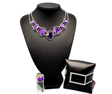 Load image into Gallery viewer, "Absolute Admiration" Purple Jewelry Set
