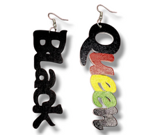 Load image into Gallery viewer, Black Queen Earrings