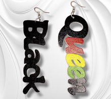 Load image into Gallery viewer, Black Queen Earrings