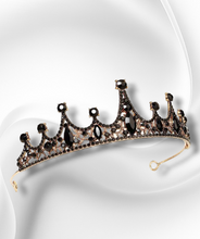 Load image into Gallery viewer, "Black Bling Queen" Head Crown