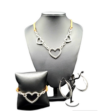 Load image into Gallery viewer, "Fashionable Flirt" Brown Heart Jewelry Set
