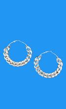 Load image into Gallery viewer, "Up In Chains" Hoops Earrings