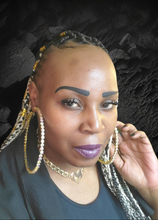 Load image into Gallery viewer, Blinged Out Deluxe Hoop Earrings (assorted colors to choose from)