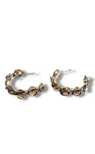 Load image into Gallery viewer, "Kiss of a Rose" Hoop Earrings