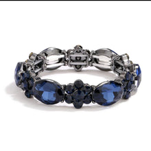 Load image into Gallery viewer, Blue Blitz Stretchy Bracelet