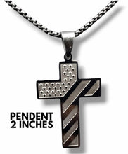 Load image into Gallery viewer, "Close to My Heart" Reversible Black Cross Necklace