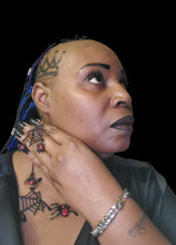 Load image into Gallery viewer, "Black Widow" Necklace and Earring Black Jewelry set