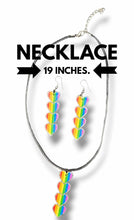 Load image into Gallery viewer, "Love 4 Pride" Necklace and Earring Jewelry Set
