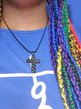 Load image into Gallery viewer, "Close to My Heart" Reversible Black Cross Necklace