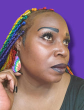 Load image into Gallery viewer, "Rainbow Wangs" Butterfly Earrings