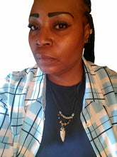 Load image into Gallery viewer, "Tribal Quest" Black Leather Necklace and Bracelet Jewelry Set