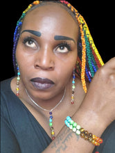 Load image into Gallery viewer, "Universe" Multicolor Necklace, Earring, and Bracelet Jewelry Set