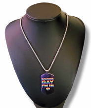 Load image into Gallery viewer, "Count Me In" LGBTQ+ Rainbow Pride Stainless Steel Multi color Necklace