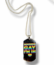 Load image into Gallery viewer, "Count Me In" LGBTQ+ Rainbow Pride Stainless Steel Multi color Necklace