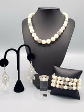 Load image into Gallery viewer, Rich Girl Refinement White Pearl and Bling Custom Set